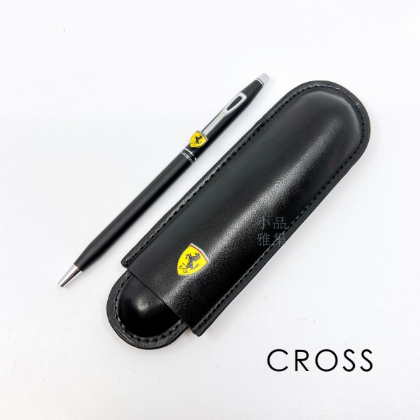CROSS 高仕 CLASSIC CENTURY 法拉利 新經典世紀系列 原子筆＋筆套禮盒組（霧黑）