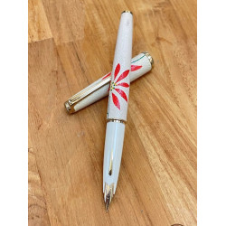 ⭐ 庫存新品 ⭐ PLATINUM 白金 70年代初期 羊革卷 18K 金鋼筆 (花卉)  ⭐ 庫存新品 ⭐ PLATINUM 白金 70年代初期 羊革卷 18K 金鋼筆 (花卉)