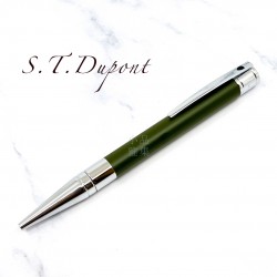 法國 S.T. Dupont 都彭 D-Initial 系列 原子筆（復古綠銀）