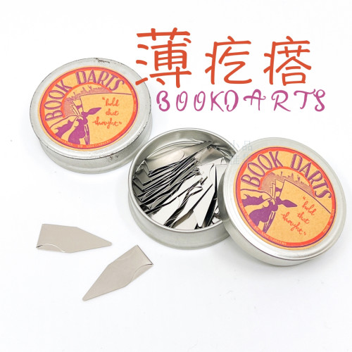 Book Darts bookdarts 薄疙瘩 書籤(50片裝)銀色