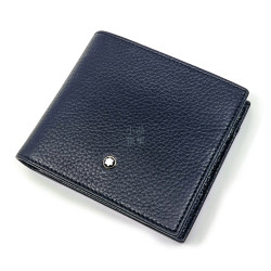 特價優惠 德國 MONTBLANC 雙層 4卡 零錢袋  牛皮紋 皮夾 全黑  ( 111125 ) 特價優惠 德國 MONTBLANC 雙層 4卡 零錢袋  牛皮紋 皮夾 全黑  ( 111125 )