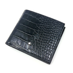 特價優惠 德國 MONTBLANC 鱷魚壓紋 雙層 8卡 真皮 皮夾 ( 126644 ) 特價優惠 德國 MONTBLANC 鱷魚壓紋 雙層 8卡 真皮 皮夾 ( 126644 )