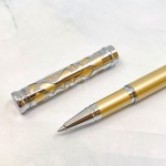 Rarefatto 芮菲客 巴洛克系列 金屬簍空 鋼珠筆（香檳金款）四折特價中！
