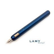 德國 Lamy dialog cc 焦點系列  14K金 鋼筆(玫瑰金霧藍款)  德國 Lamy dialog cc 焦點系列  14K金 鋼筆(玫瑰金霧藍款)