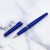  德國 Montblanc 萬寶龍 領航系列 白K金 鋼珠筆（藍色）