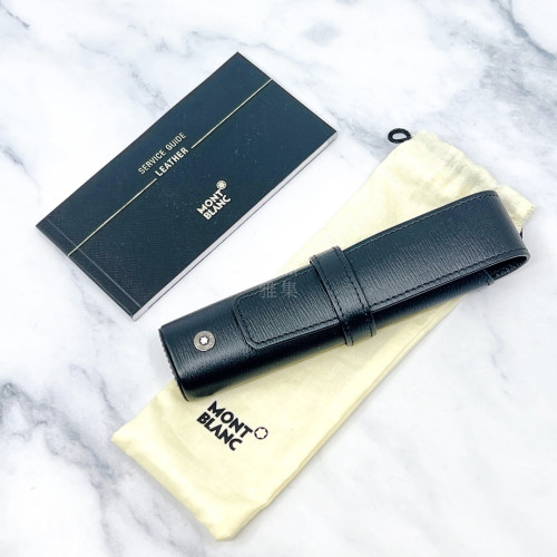 德國 MONTBLANC 萬寶龍 4810 Westside 一支裝 水波紋 真皮筆套(114700)