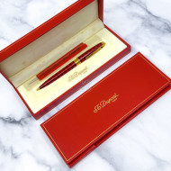 =庫存新筆= S.T. Dupont 都彭 中國漆 方格紋 原子筆 可換鉛筆(盒單全) =庫存新筆= S.T. Dupont 都彭 中國漆 方格紋 原子筆 可換鉛筆(盒單全)