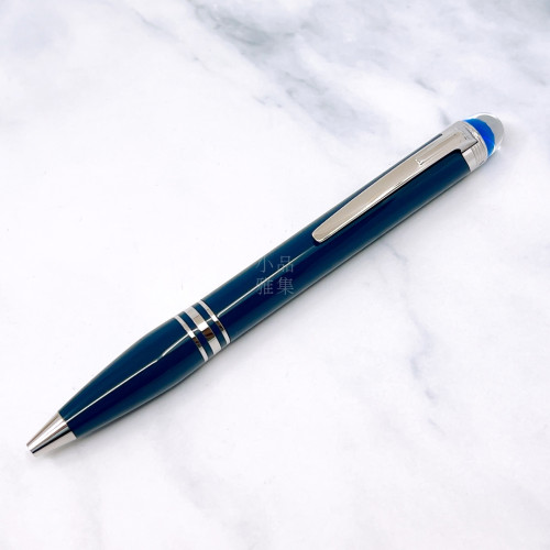 德國 MONTBLANC 萬寶龍 STARWALKER 漂浮 星際行者 藍色星球系列 藍桿 原子筆(全樹脂)