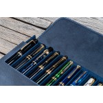 土耳其 Galen Leather 蓋倫皮革 12支裝 硬質可分離 筆盒（瘋馬海軍藍）