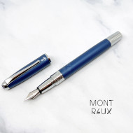 臺灣 MONTREUX 夢多 T7雕花 NAVY 海軍藍 鋼筆(頂冠國徽版) 臺灣 MONTREUX 夢多 T7雕花 NAVY 海軍藍 鋼筆(頂冠國徽版)