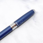 臺灣 MONTREUX 夢多 T7雕花 NAVY 海軍藍 鋼筆（頂冠海錨版）