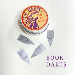 Book Darts bookdarts 薄疙瘩 書籤（100片裝 限定 logo板）銀色