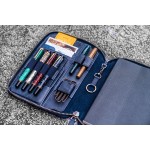 土耳其 Galen Leather 蓋倫皮革 平板插槽/可分離式筆插/A5筆記本套 （藍色）