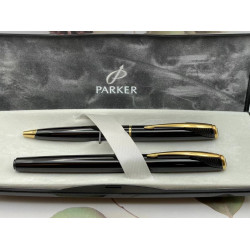 全新品 派克PARKER  LATITUDE 協奏曲 麗黑金夾鋼筆/原子筆  