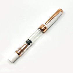 臺灣 TWSBI 三文堂 Diamond #580 RGll 鋁合金版 透明活塞鋼筆 (白色玫瑰金) 臺灣 TWSBI 三文堂 Diamond #580 RGll 鋁合金版 透明活塞鋼筆 (白色玫瑰金)