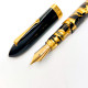 義大利 ASC TRIANGOLO BLACK LUCENS 三角系列 氣壓上墨 14K金 鋼筆(黑盧森斯)
