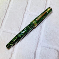 美國 Wahl-Eversharp DORIC系列 OVERSIZE 14K金 鋼筆(GREEN KASHMIR)  美國 Wahl-Eversharp DORIC系列 OVERSIZE 14K金 鋼筆(GREEN KASHMIR)