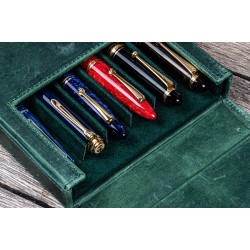 土耳其 Galen Leather 蓋倫皮革 6支裝 硬質可分離 筆盒(瘋馬森林綠) 土耳其 Galen Leather 蓋倫皮革 6支裝 硬質可分離 筆盒(瘋馬森林綠)