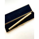 ☆中古品☆ SHEAFFER 西華 TARGA  BRASS 黃銅 USA製 14K金尖  鋼筆 附銅盒