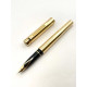 ☆中古品☆ SHEAFFER 西華 TARGA  BRASS 黃銅 USA製 14K金尖  鋼筆 附銅盒