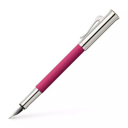 德國 Graf von Faber-Castell 繩紋飾 18K金尖 鋼筆(桃紅) 德國 Graf von Faber-Castell 繩紋飾 18K金尖 鋼筆(桃紅)