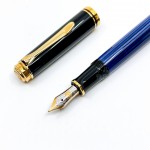 德國 Pelikan 百利金 M400 14k金 鋼筆（藍條金夾）