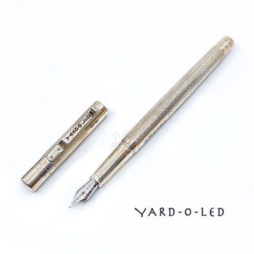 英國 YARD-O-LED VICEROY STANDARD BARLEY 總督麥紋 925純銀 18K 鋼筆