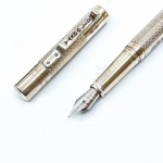 英國 YARD-O-LED VICEROY STANDARD BARLEY  總督麥紋 925純銀 18K 鋼筆 