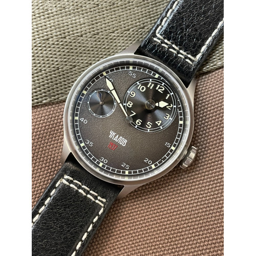 俄羅斯 契卡洛夫 CHKALOV 1937飛行紀念錶（黑面）