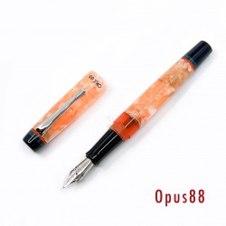 臺灣 OPUS 88 製筆精基 Minty 正統滴入式鋼筆（orange 粉橘）