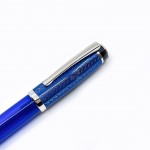 臺灣 OPUS 88 製筆精基 Opera 正統滴入式鋼筆 （海藍麥紋）