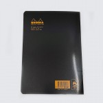 法國 RHODIA 黑色  14.8x21cm 橫線筆記本（119189）