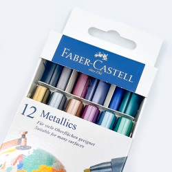 德國 Faber-Castell 輝柏 金屬色 麥克筆 12色(160713) 德國 Faber-Castell 輝柏 金屬色 麥克筆 12色(160713)