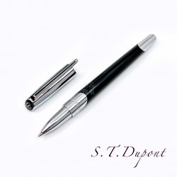 法國 S.T. Dupont 都彭  Defi Millennium 系列 鋼珠筆（亮黑銀夾）