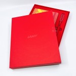 德國 LAMY AL-STAR 恆星系列 亮光紅 限定版 鋼筆＋ 筆記本 禮盒
