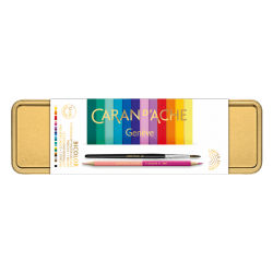 CARAN D'ACHE卡達 2022 聖誕限定版 彩虹珍寶 Prismalo 水性色鉛筆 (12支24色)