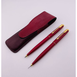 = 8成新 = 派克 PARKER 75 霧紅色  原子筆 /自動鉛筆 一對 = 8成新 = 派克 PARKER 75 霧紅色  原子筆 /自動鉛筆 一對