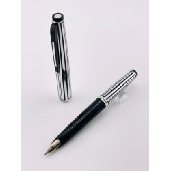 ⭐中古品 ⭐ 白金牌 條紋亮面 鋁桿 短型  18Kwg  鋼筆 ⭐中古品 ⭐ 白金牌 條紋亮面 鋁桿 短型  18Kwg  鋼筆