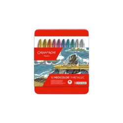 瑞士卡達CARAN D'ACHE NEOCOLOR I 金屬色  蠟筆(10色) 瑞士卡達CARAN D'ACHE NEOCOLOR I 金屬色  蠟筆(10色)