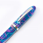 臺灣 LABAN 高級樹脂  鋼珠筆 （紫藍）