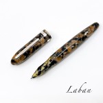 臺灣 LABAN 高級樹脂  鋼珠筆 （茶棕）