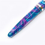 臺灣 LABAN 高級樹脂  鋼珠筆 （紫藍）