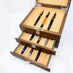 小品雅集 獨家訂製 三層 25支入 胡桃木筆盒 （首層可上鎖）限單獨下訂