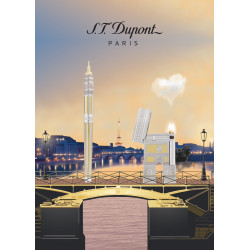 法國 S.T. DUPONT 都彭 愛與巴黎 Loves Paris 限量150支 鈀金&鍍金14K  鋼筆(街景收藏組) 法國 S.T. DUPONT 都彭 愛與巴黎 Loves Paris 限量150支 鈀金&鍍金14K  鋼筆(街景收藏組)