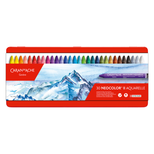 瑞士卡達 CARAN D'ACHE NEOCOLOR II水溶性蠟筆(30色)