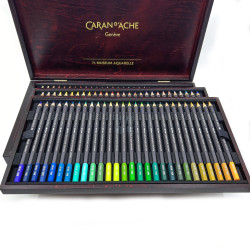 瑞士卡達 Caran d'Ache Museum Aquarelle 博物館級水性色鉛木盒 76色+4素描 瑞士卡達 Caran d'Ache Museum Aquarelle 博物館級水性色鉛木盒 76色+4素描