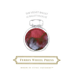 加拿大 Ferris Wheel Press 摩天輪墨水 38ml 餅乾瓶 (絲絨舞台 Velvet Ballet ) 加拿大 Ferris Wheel Press 摩天輪墨水 38ml 餅乾瓶 (絲絨舞台 Velvet Ballet )