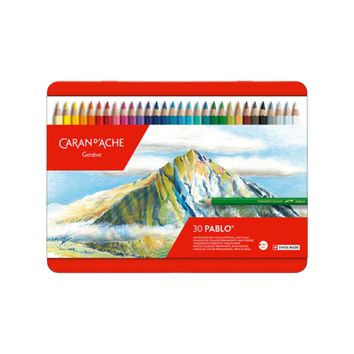瑞士卡達 Caran d'Ache PABLO 專家級油性色鉛筆 (30色) 