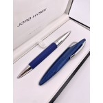 =庫存新品= JORG HYSEK 海俠客 瑞士製 攜帶型 鋼珠筆 筆套組（藍寶）