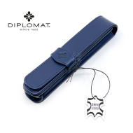 德國 DIPLOMAT 迪波曼 真皮羊皮 1支裝 筆袋 (藍色) 德國 DIPLOMAT 迪波曼 真皮羊皮 1支裝 筆袋 (藍色)